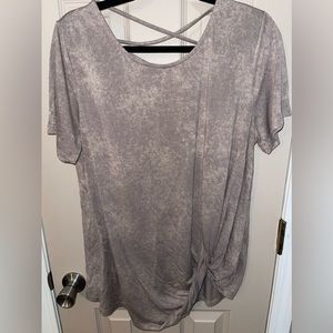 Oddy Tunic with Mock Knot Hem  1X